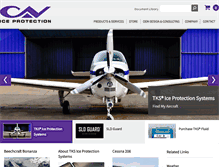 Tablet Screenshot of caviceprotection.com